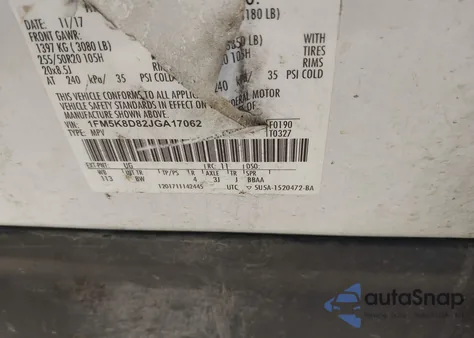 2018 Ford Explorer Xlt from USA, damaged, VIN 1FM5K8D82JGA17062